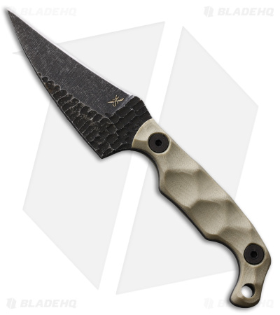Stroup Knives Mini Mod 2 Fixed Blade Knife White G-10 (6.75" Acid Wash)
