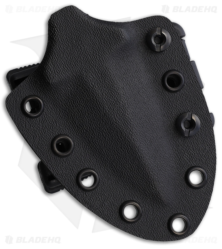 Stroup Knives SD1 Push Dagger Fixed Blade Knife Black G-10 (2.5" Acid Wash)