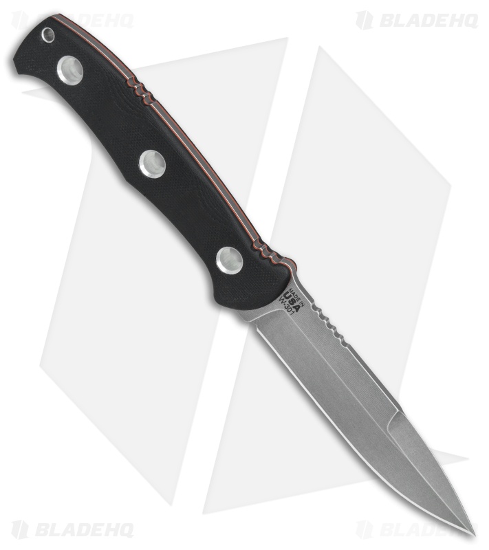 TOPS Knives Al Mar Mini SERE Operator Fixed Blade Knife (4" Stonewash) AMAR-01