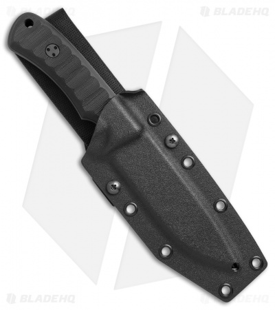TRC Knives K-1 Fuller Fixed Blade Knife Black G-10 (4.5" Black M390)