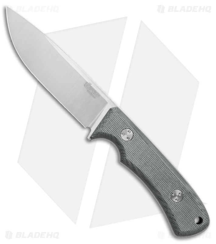 TRC Knives K-1 Fixed Blade Knife Black Micarta (4.5" Satin Elmax)