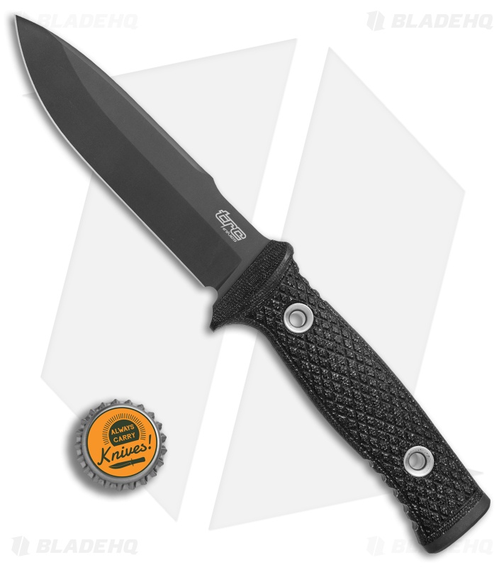 TRC Knives M-1 Fixed Blade Knife Black Micarta (5.25" Black)