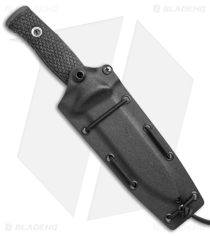 TRC Knives M-1 Fixed Blade Knife Black Micarta (5.25" Black)
