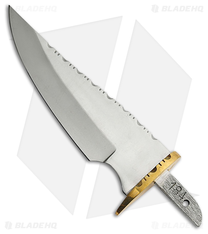 Tallen Bear Claw Clip Point Fixed Blade Knife Blank w/ Sheath (5.25" Mirror)