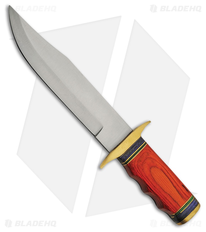 Tallen Cassowary Bowie Fixed Blade Knife Colorwood (7.5" Satin) PA3384 
