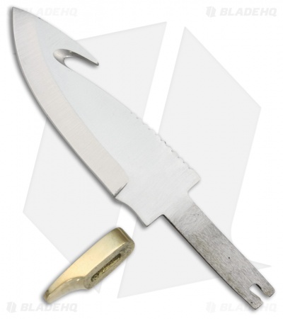 Tallen Raptor Gut Hook Fixed Blade Knife Blank (4" Satin) BL-SM02 