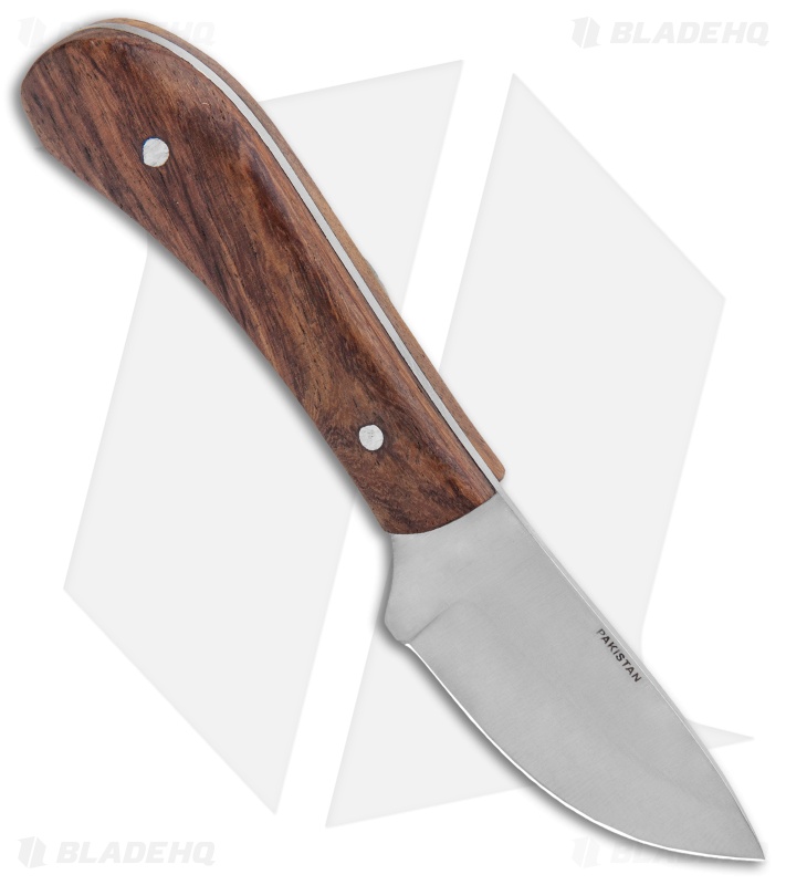 Tallen Varmint Skinner Fixed Blade Knife Brown Wood (2.75" Satin) PA3381 