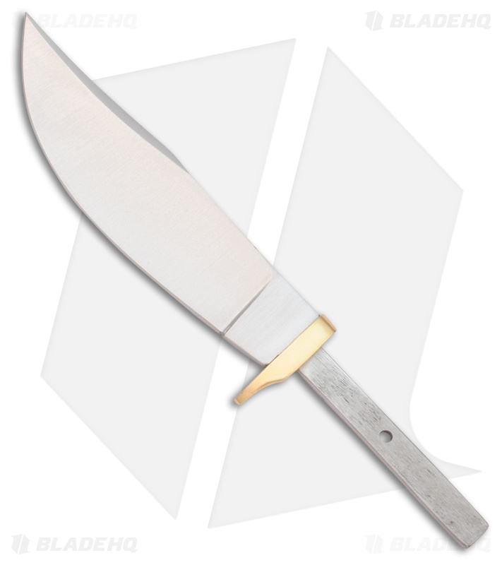 Tallen Wide Skinner Clip Point Fixed Blade Knife Blank (5.125" Satin) BL-010