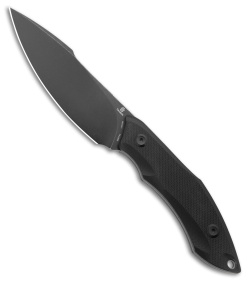 Tenable Knives Luccio Fixed Blade Knife Black G-10 (3.8" Black SW)