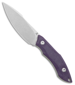 Tenable Knives Luccio Fixed Blade Knife Purple G-10 (3.8&quot; Stonewash) | 222749