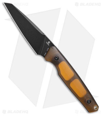 Tenable Knives Parr Fixed Blade Knife Amber Ultem (3.1" Black Stonewash)