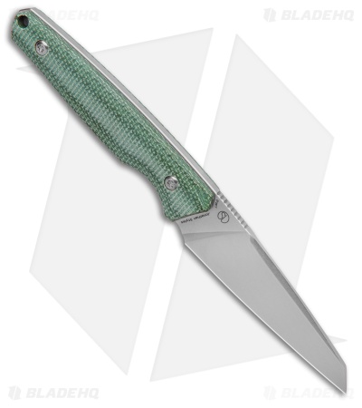 Tenable Knives Parr Fixed Blade Knife Green Micarta (3.1" Stonewash)