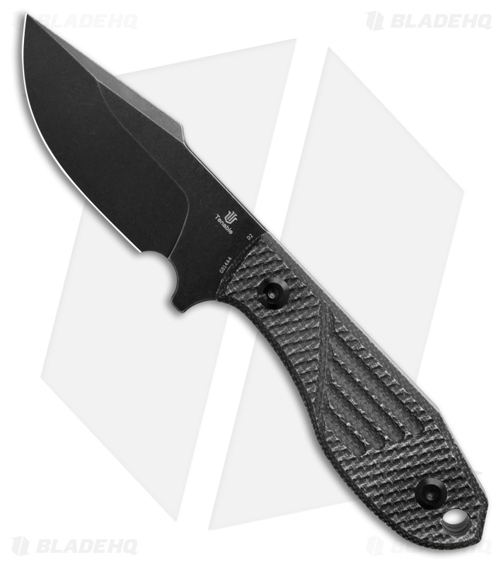 Tenable Knives Tiny Dancer Fixed Blade Knife Black Micarta (3.17" Black SW)