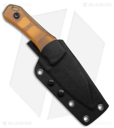 Tenable Loki Fixed Blade Knife Amber Ultem (2.87" Damascus)