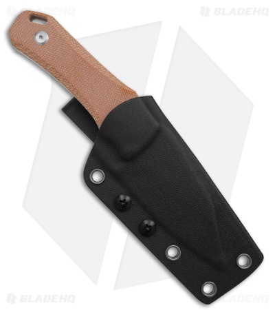 Tenable Loki Fixed Blade Knife Brown Micarta (3" Stonewash)