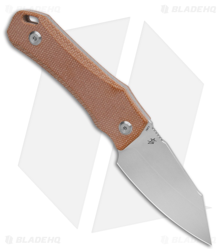 Tenable Loki Fixed Blade Knife Brown Micarta (3" Stonewash)