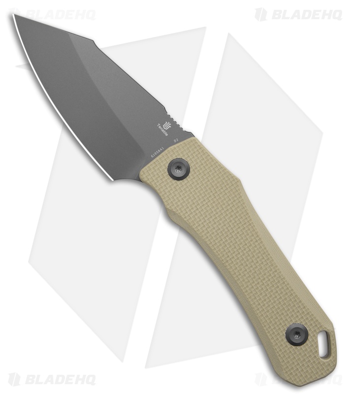 Tenable Loki Fixed Blade Knife Light Sand G-10 Gray TiCn