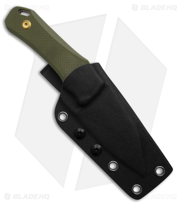 Tenable Loki Fixed Blade Knife Olive Green G-10 (2.87" Rose Gold)