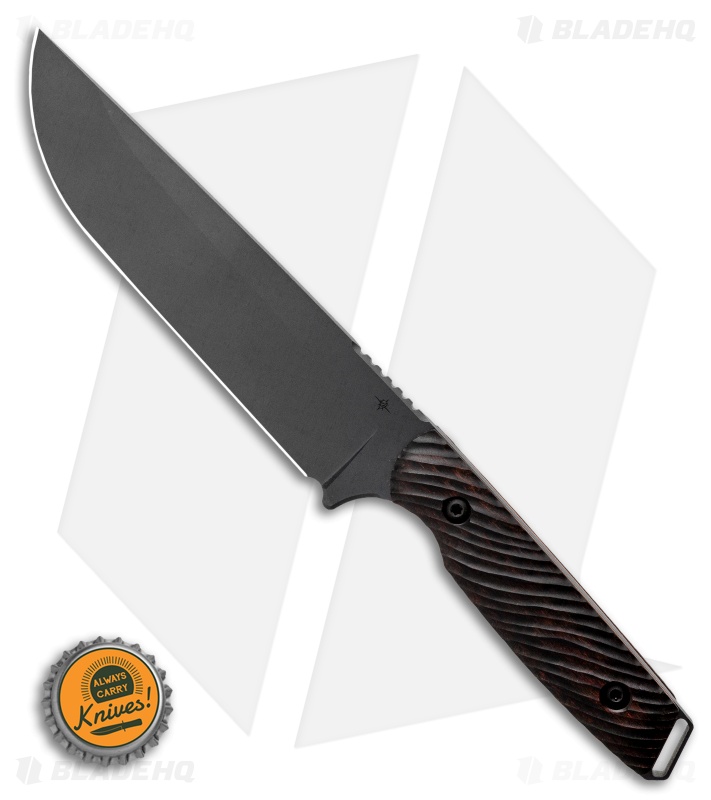 Toor Knives Field 1.0 Fixed Blade Knife Walnut/Copper (6.25" Battleship Gray)