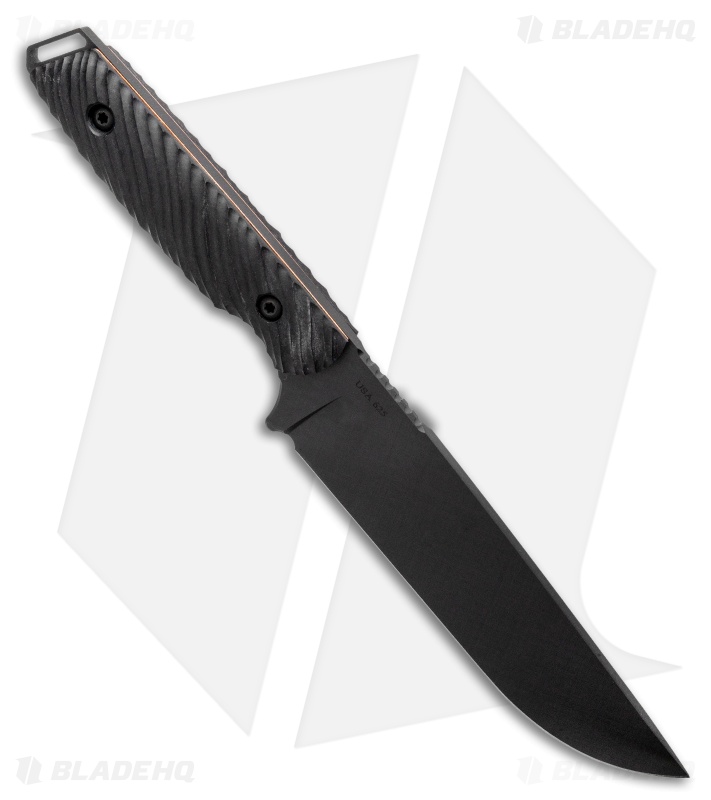 Toor Knives Field 1.0 Fixed Blade Knife Shadow Black Walnut/Copper (6.25" Black)