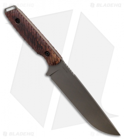 Toor Knives Field 1.0 Spanish Moss Fixed Blade Knife Walnut/Copper (6.25" Gray)