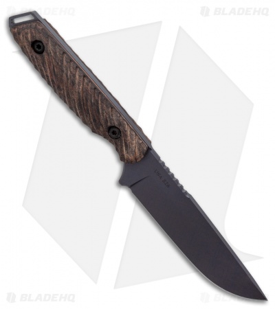 Toor Knives Field 2.0 Battleship Fixed Blade Knife Walnut/Copper (4.5" Gray)
