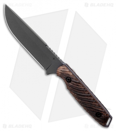 Toor Knives Field 2.0 Battleship Fixed Blade Knife Walnut/Copper (4.5" Gray)