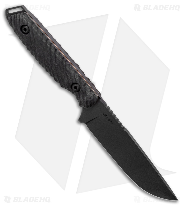 Toor Knives Field 2.0 Shadow Black Fixed Blade Knife Walnut/Copper (4.5" Black)