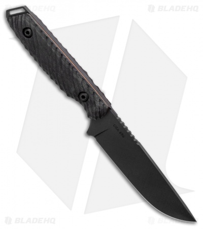 Toor Knives Field 2.0 Shadow Black Fixed Blade Knife Walnut/Copper (4.5" Black)