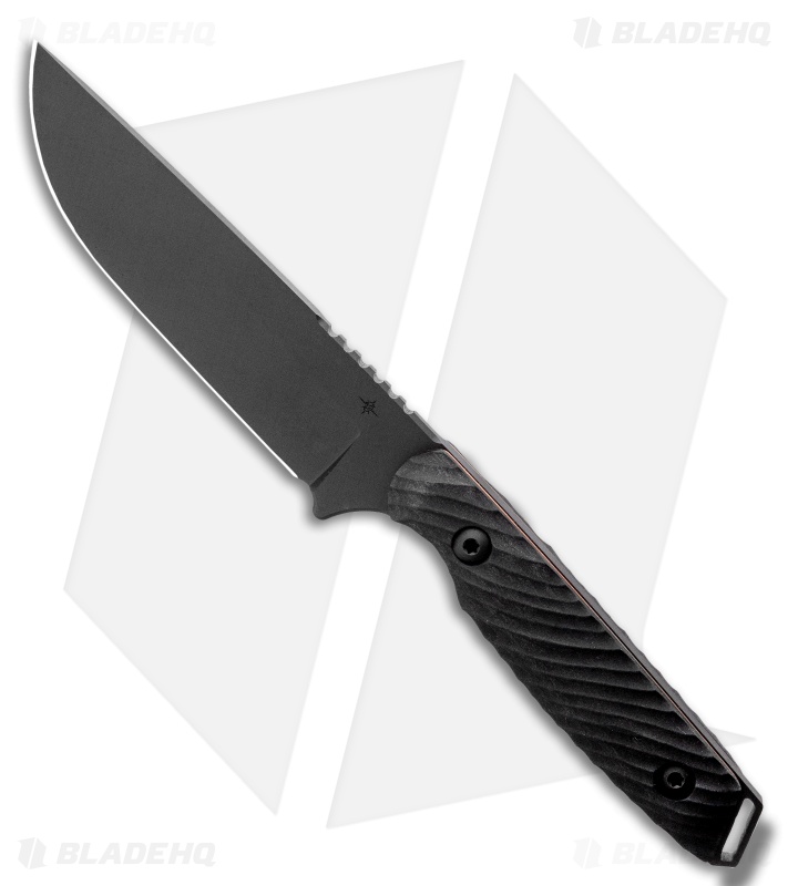 Toor Knives Field 2.0 Shadow Black Fixed Blade Knife Walnut/Copper (4.5" Black)