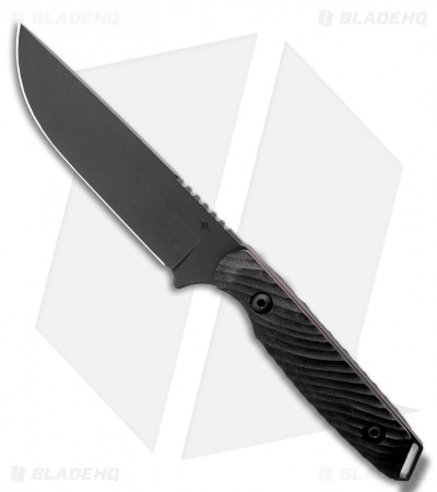 Toor Knives Field 2.0 Shadow Black Fixed Blade Knife Walnut/Copper (4.5" Black)