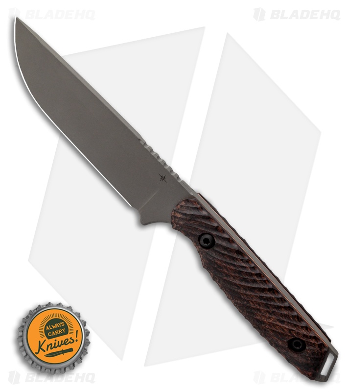 Toor Knives Field 2.0 Spanish Moss Fixed Blade Knife Walnut/Copper (4.5" Gray)