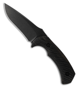 Toor Knives Mullet Outlaw Fixed Blade Knife Ebony (4" Black)