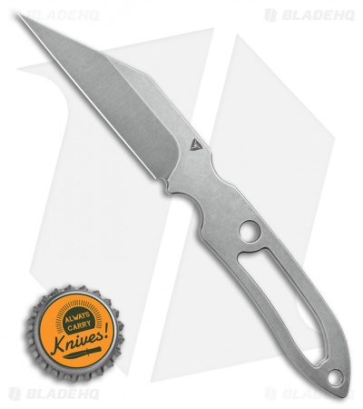 TuyaKnife Little Ulf Fixed Blade Knife (3.5" Stonewash D2)