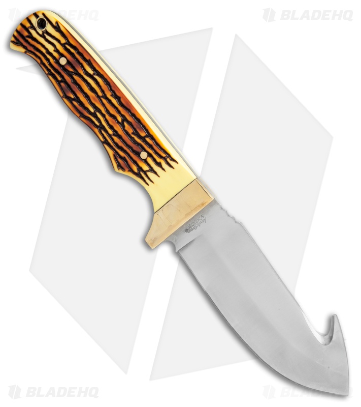  Uncle Henry Guthook Fixed Blade Knife (4.25" Satin) 185UH