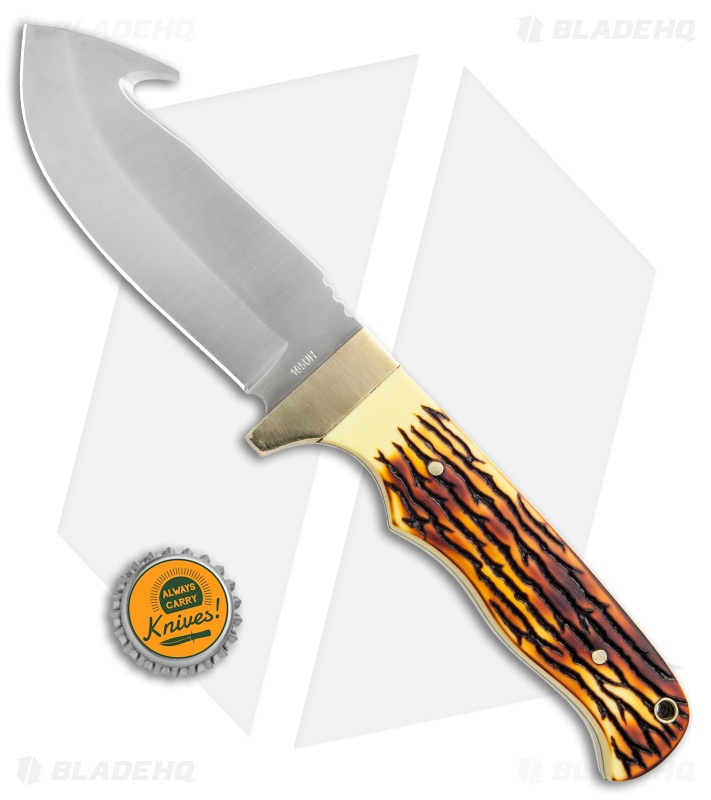  Uncle Henry Guthook Fixed Blade Knife (4.25" Satin) 185UH