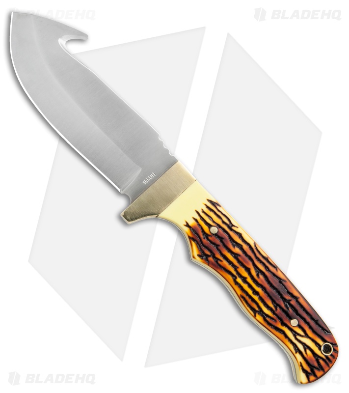  Uncle Henry Guthook Fixed Blade Knife (4.25" Satin) 185UH