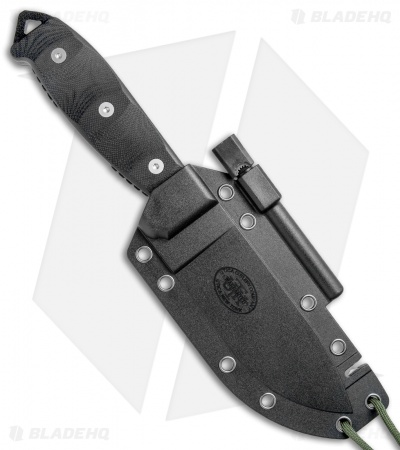 Utica Cutlery UTKS-5 Survival Series Fixed Blade Black Micarta (5.1" Black)