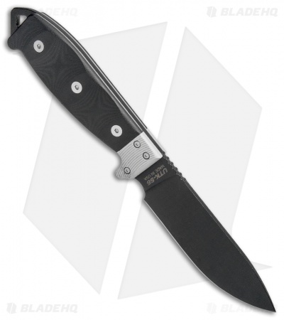 Utica Cutlery UTKS-5 Survival Series Fixed Blade Black Micarta (5.1" Black)