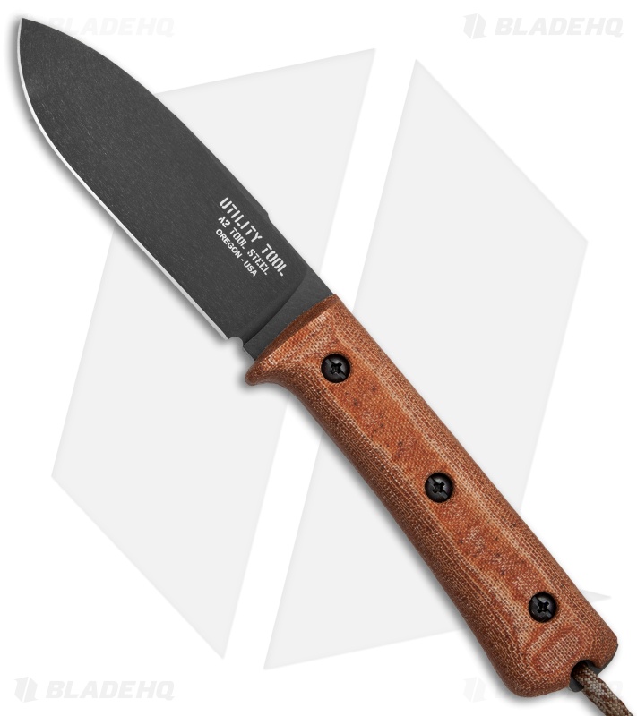 Utility Tool Knives Kephart Classic Wilderness Knife Nat. Micarta (4.25" Black)