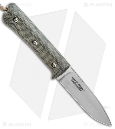 Utility Tool Knives Wilderness Knife No. 3 Black Micarta (3.75" SW) UTK0097-AW