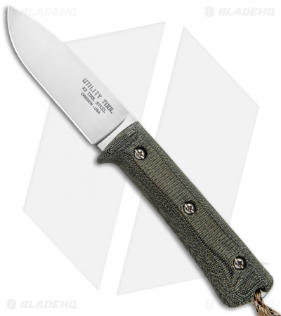 Utility Tool Knives Wilderness Knife No. 3 Black Micarta (3.75" SW) UTK0097-AW