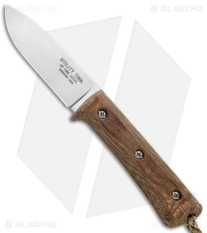 Utility Tool Knives Wilderness Knife No. 3 Brown Micarta (3.75" SW) UTK0097-AW