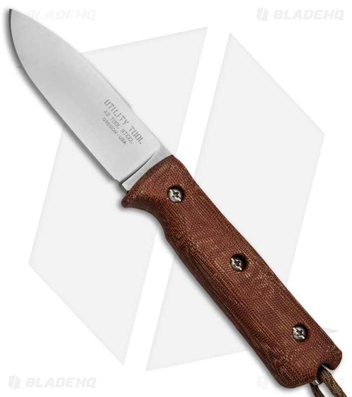 Utility Tool Knives Wilderness Knife No. 4 Brown Micarta (3.75" SW) UTK0097