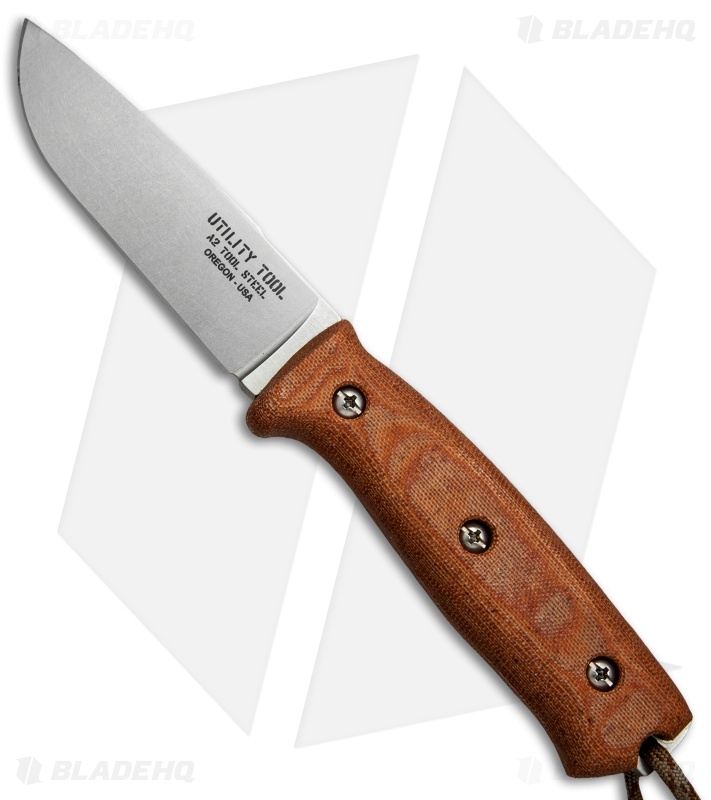 Utility Tool Knives Wilderness Knife No. 5 Brown Micarta (4" SW) UTK0100-2015