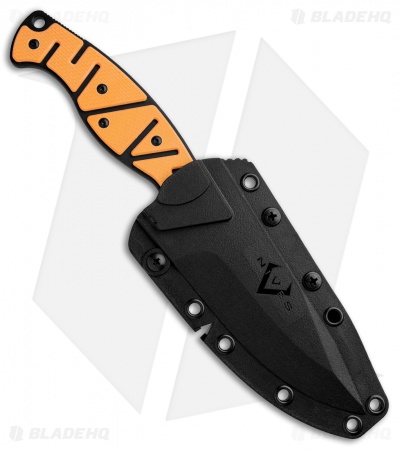 V Nives Altered Beast Fixed Blade Knife Orange G-10 (4.25" Black)