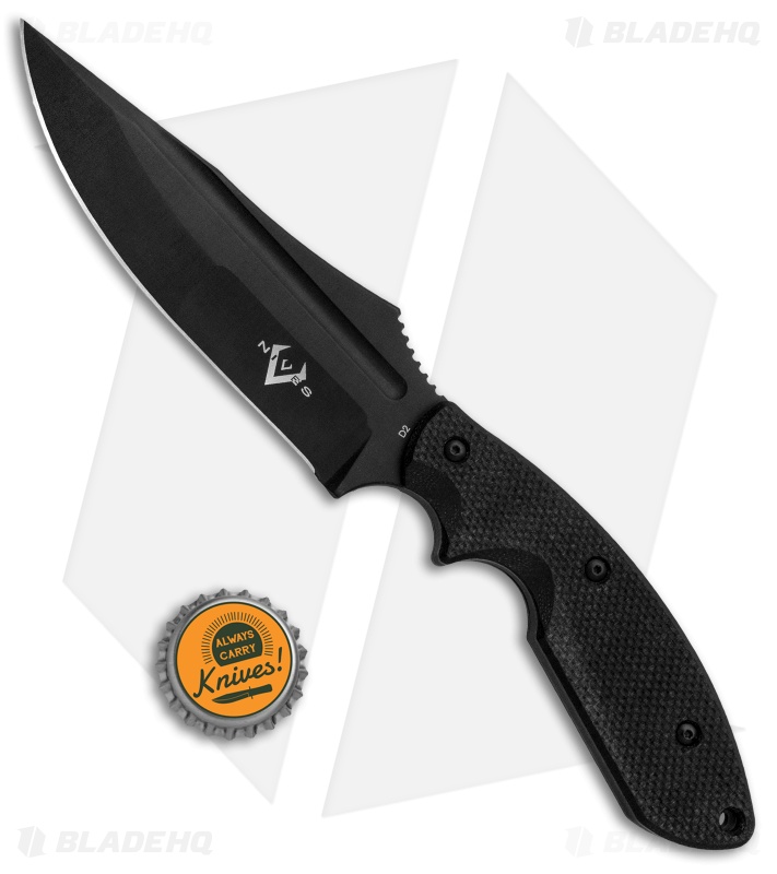 V Nives Frontier Survivor Fixed Blade Knife Black G-10 (5.1" Bead Blast)