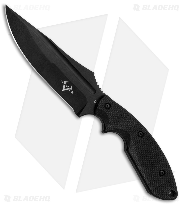 V Nives Frontier Survivor Fixed Blade Knife Black G-10 (5.1" Bead Blast)