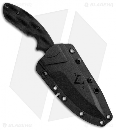 V Nives Frontier Survivor Fixed Blade Knife Black G-10 (5.1" Bead Blast)