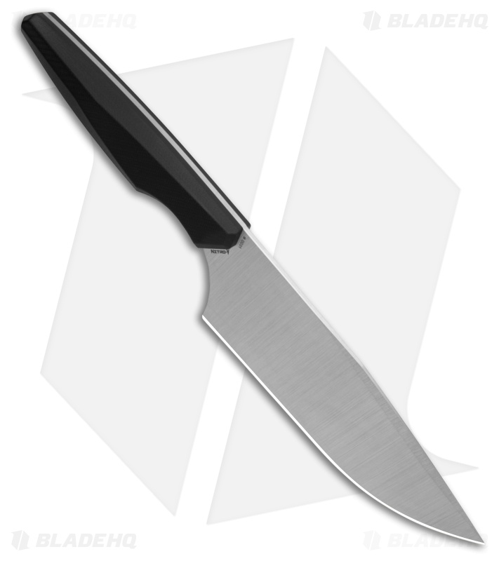 Vero Engineering Chef 6" Fixed Blade Kitchen Knife Black G-10 (Belt Satin)